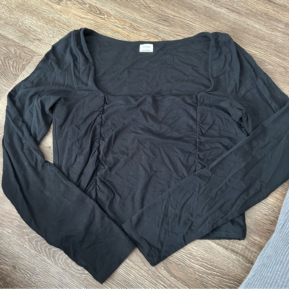 Wilfred Black Long Sleeve Top